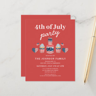Cute Red White And Blue 4th Of July Party