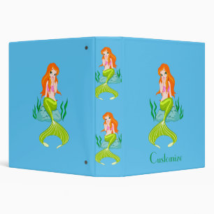Cute Redheaded Mermaid Thunder_Cove Binder