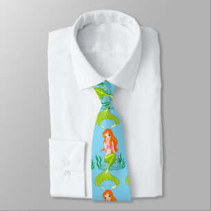 Cute Redheaded Mermaid Thunder_Cove Tie