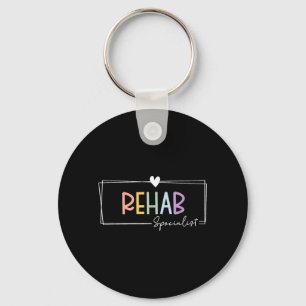 Cute Rehab Specialist Physical Occupational Keychain