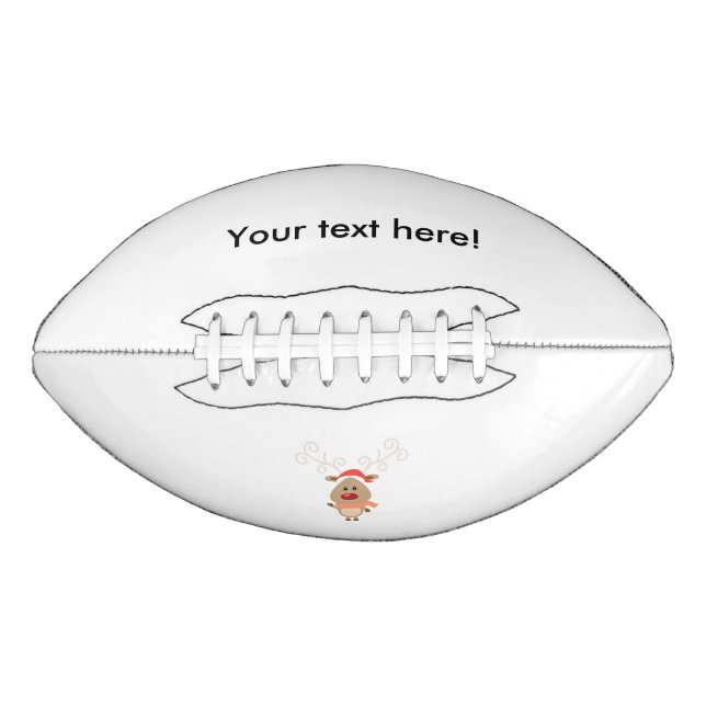 Cute reindeer cartoon football (Front)