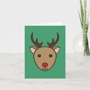Cute Reindeer Christmas Card