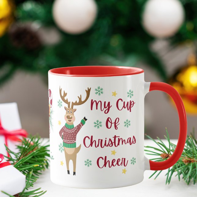 Cute Reindeer Christmas Cheer Mug (Creator Uploaded)