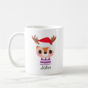 Cute Reindeer Christmas Winter Animal Coffee Mug