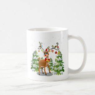 Cute Reindeer in the Snow Coffee Mug