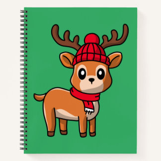 Cute reindeer notebook