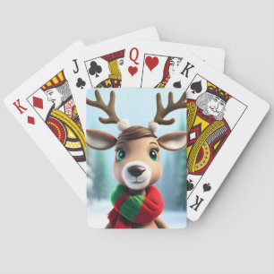 Cute Reindeer Playing Cards