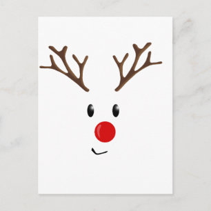 Cute reindeer postcard