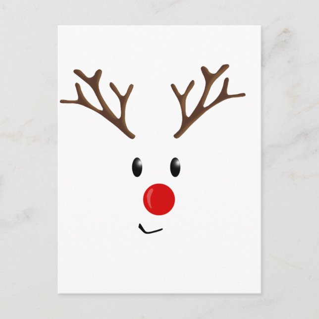 Cute reindeer postcard (Front)