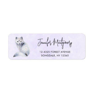 Cute renard nordique avec marques florales