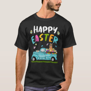 Cute Rescues With Bunny Ears Egg Hunting Truck Eas T-Shirt