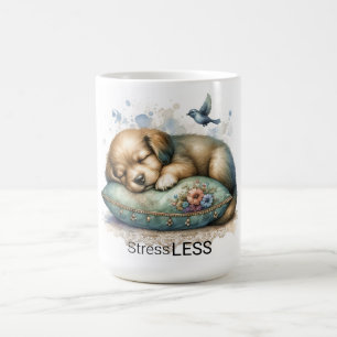 Cute Restful Puppy Stress Less Coffee Mug