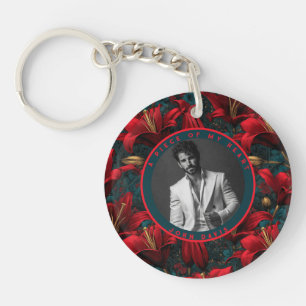 Cute Retirement Gifts For Grandma Custom Lilies Keychain