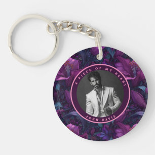 Cute Retirement Gifts for Mom Photo Lilies Keychain