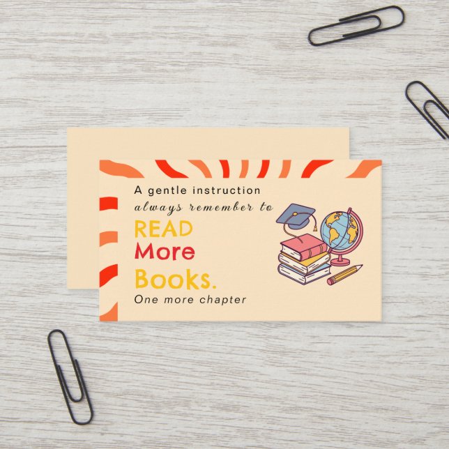 Cute Retro	Aesthetic Business Card  (Front/Back In Situ)