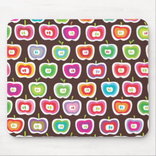 Cute retro apple fruit pattern moue pad mouse pad