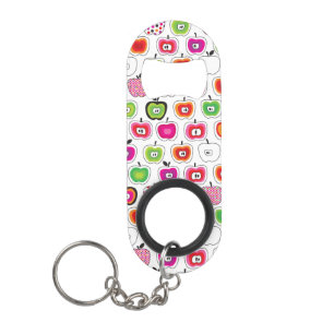 Cute retro apple pattern mini bottle opener