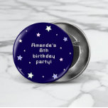 Cute Retro Arcade Game Kids Birthday  1 Inch Round Button<br><div class="desc">Cute retro birthday invitation featuring pastel arcade video game illustrations paired with fun,  stylish typography on different colour backgrounds. You can find more matching items from this collection in my store.</div>