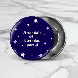 Cute Retro Arcade Game Kids Birthday  1 Inch Round Button