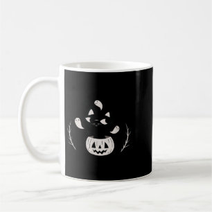 Cute Retro Black Cat Fall Halloween Coffee Mug