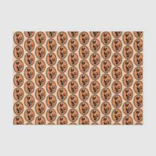 Cute Retro Black Cat Tissue Paper