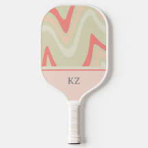 Cute  Retro Blush Pink Monogrammed Initials