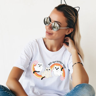 Cute Retro Boo-tiful Ghost Cats Halloween T-Shirt