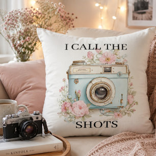 Cute Retro Camera Pillow Feminine Photography Lo