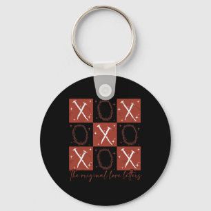 Cute Retro Checked Valentine Xoxo The Original Lov Keychain