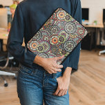 Cute Retro Chic Funky Floral Circles Art Pattern Laptop Sleeve<br><div class="desc">Classy, fun and contemporary teal blue, coral red orange, aqua turquoise, lime green, pastel and hot pink colored watercolor flowery circles pattern. Beautiful, modern and cool design for the trend savvy and art loving mobile device user, hip trendsetter, vintage retro look style or abstract geometric motif lover. This design is...</div>
