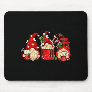 Cute Retro Chocolate Hot Cocoa Mug Funny Gnomes Ch Mouse Pad