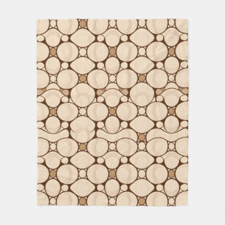 Cute Retro Circle Pattern - Floral Home Decor Fleece Blanket