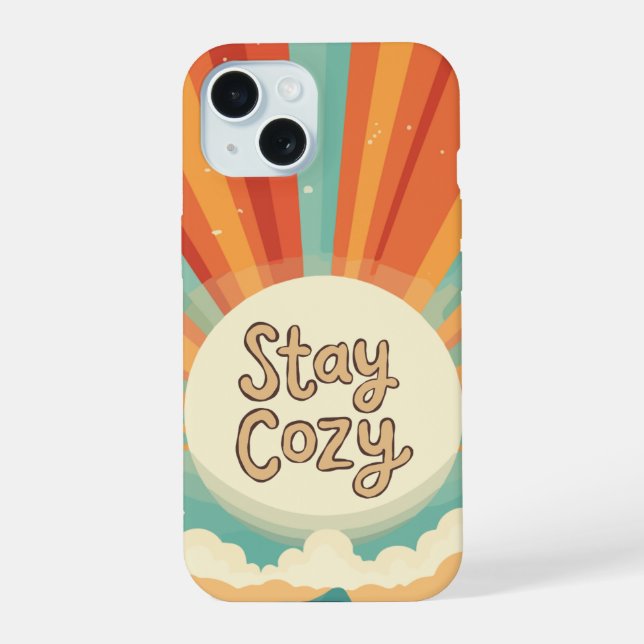 Cute Retro	Clean Phone Case | stay cozy (Back)