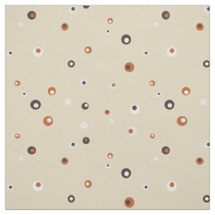 Cute retro colorful polka dots pattern fabric
