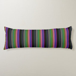Cute retro colourful stripes body pillow