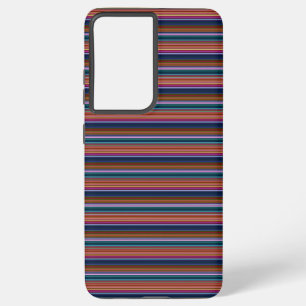 Cute retro colourful stripes samsung galaxy case