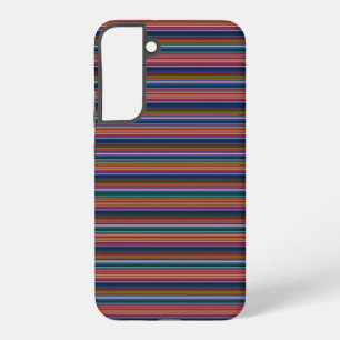 Cute retro colourful stripes samsung galaxy case