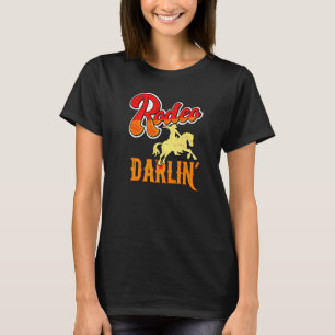 Cute Retro Distressed Rodeo Darlin' Horse & Bull G T-Shirt