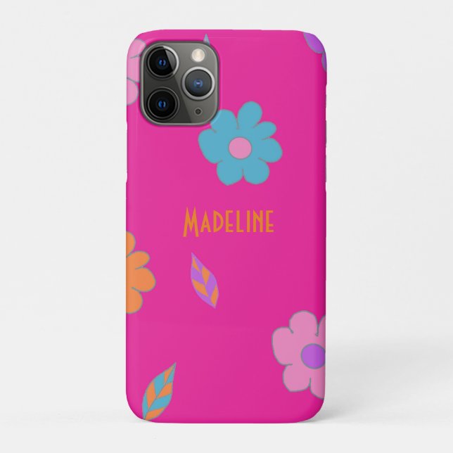 Cute Retro Flower Case-Mate iPhone Case (Back)