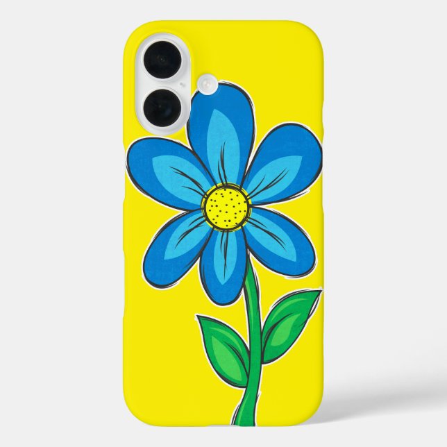 Cute Retro Flower Illustration Drawing Case-Mate iPhone Case (Back)