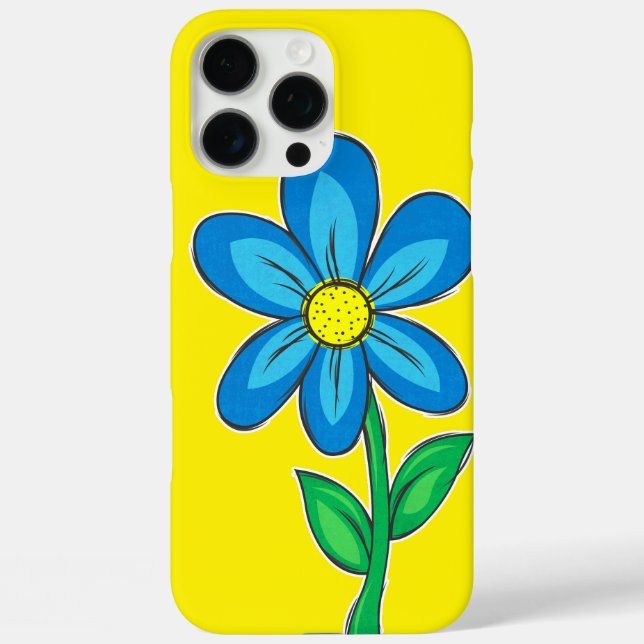 Cute Retro Flower Illustration Drawing Case-Mate iPhone Case (Back)