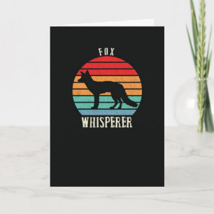 Cute Retro Fox Cards Vintage Animals