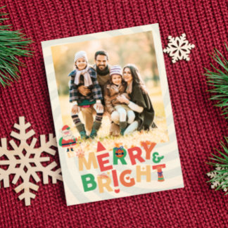 cute retro friends family holiday party invitation