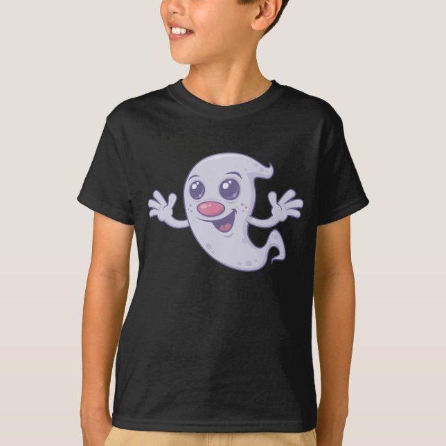 Cute Retro Ghost T-Shirt (Front)