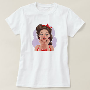 Cute Retro Girl T-Shirt