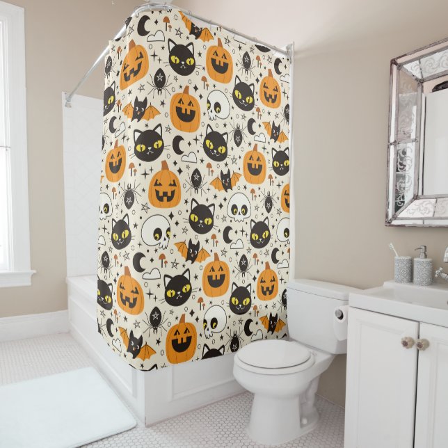 Cute Retro Halloween Pattern (In Situ)