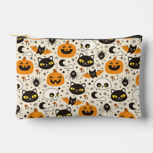 Cute Retro Halloween Pattern Accessory Pouch