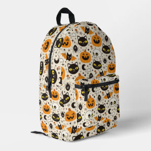 Cute Retro Halloween Pattern Printed Backpack