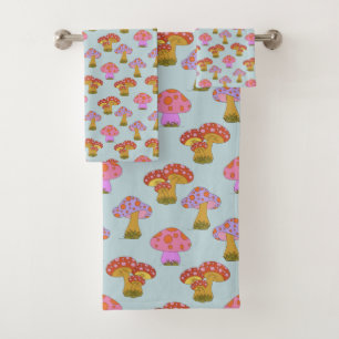 Cute Retro Hippie Motif champêtre dans Pastel Blue