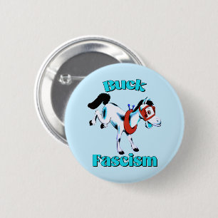 Cute Retro Horse - Buck Fascism 2 Inch Round Button